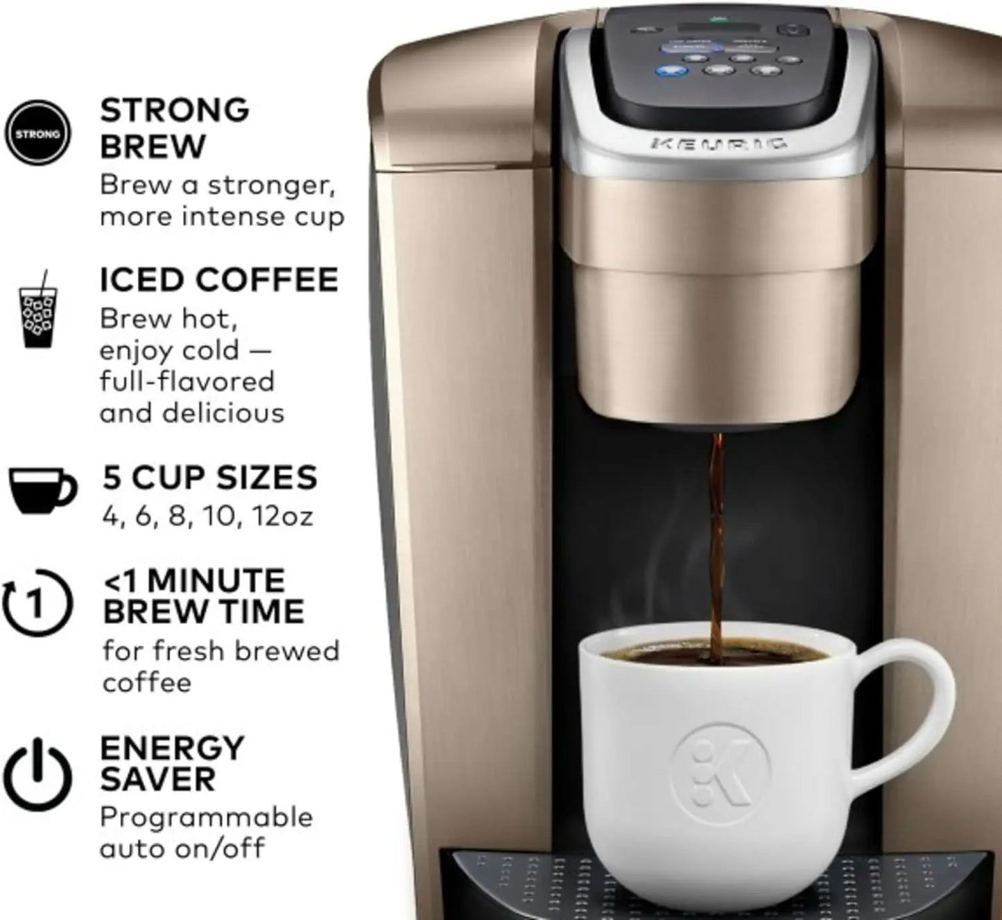 KEURIG K-ELITE SINGLE SERVE COFFEE MAKER