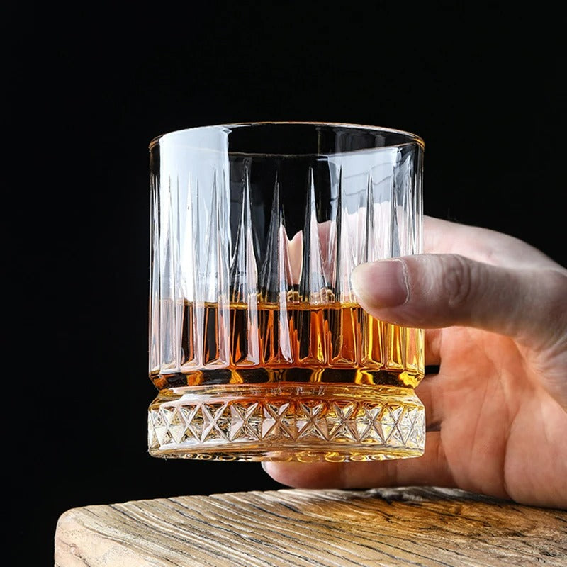 4 PIECE DIAMOND GLASS SET