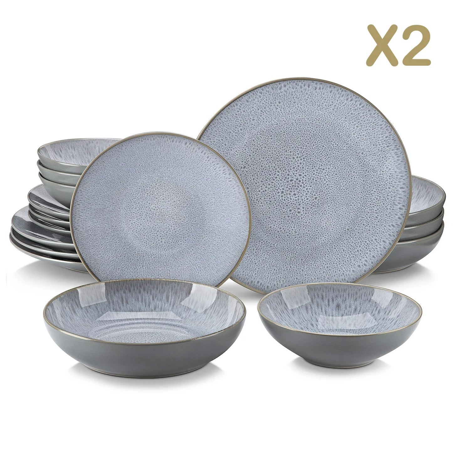 EMBOSSED STONEWARE SET