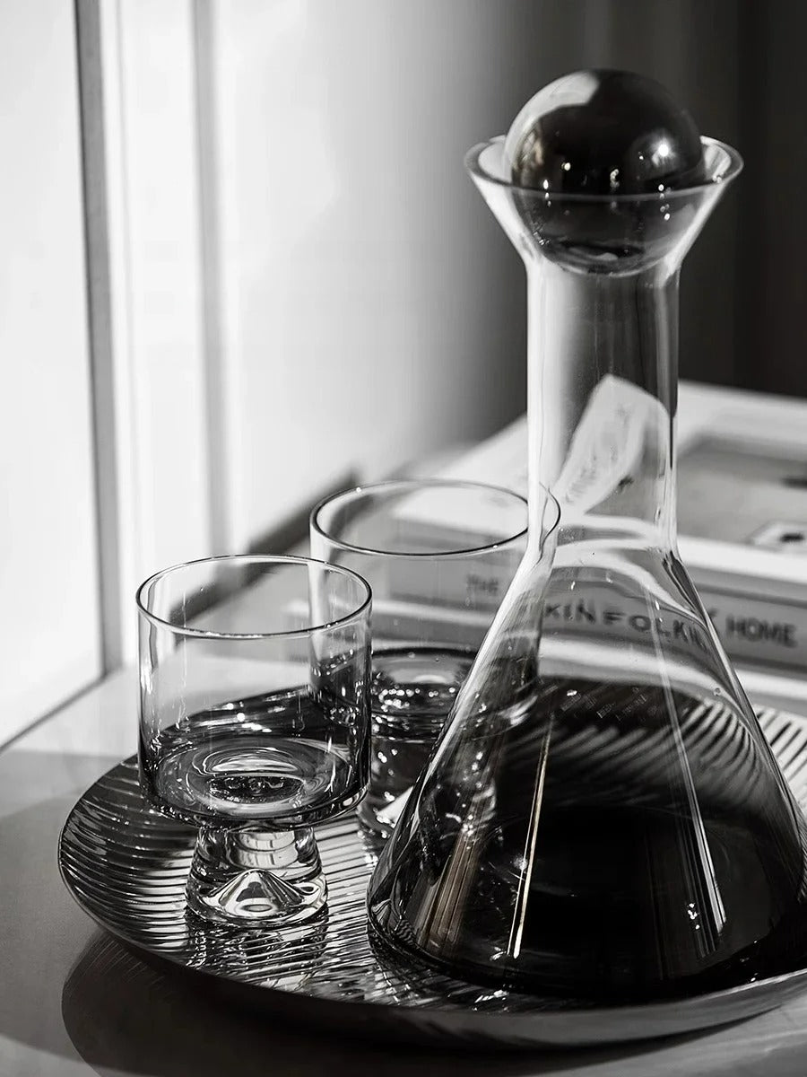 GLASS DECANTER & CUP DRINKWARE