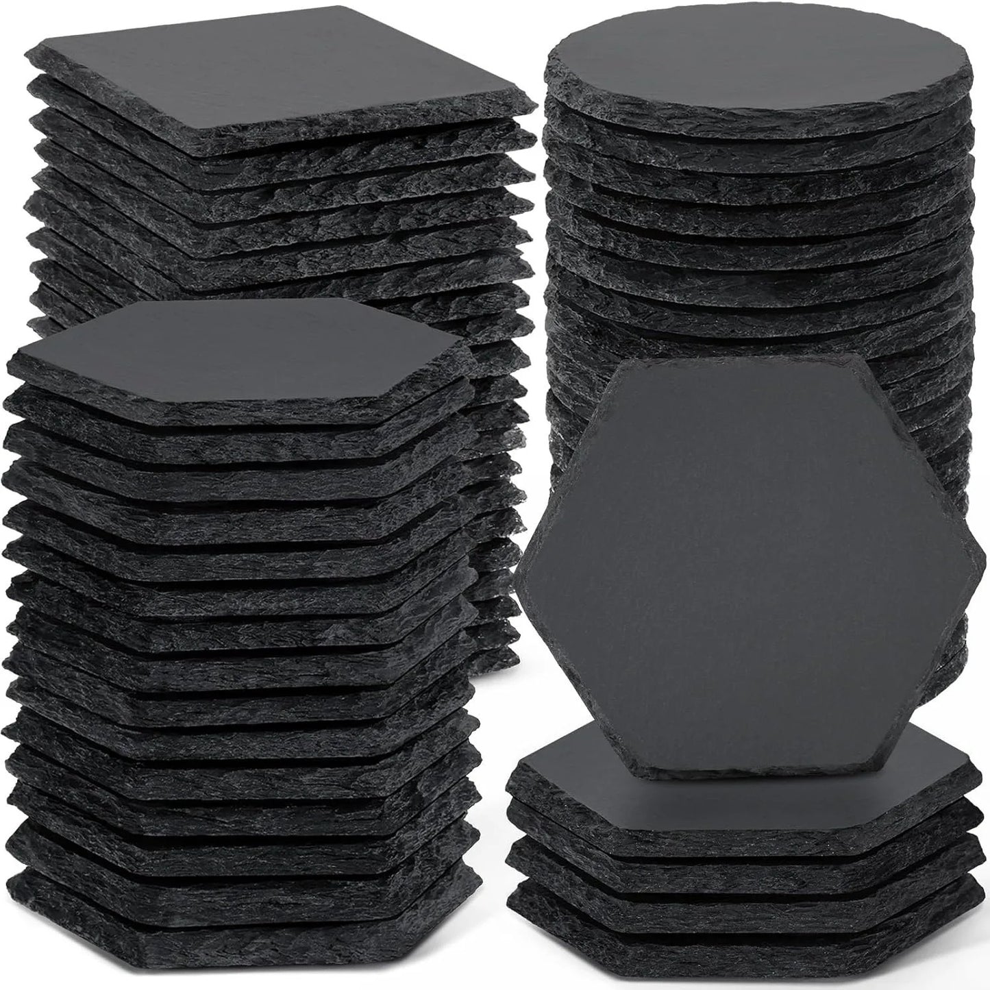 8 PIECE SLATE COASTER SET