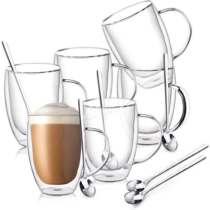 DOUBLE WALL GLASS ESPRESSO MUGS