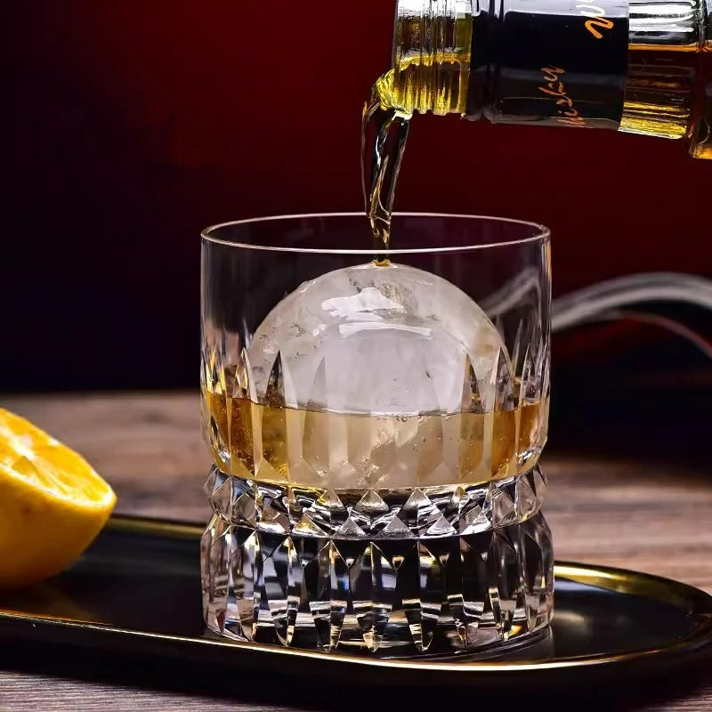 CRYSTAL OLD FASHIONED WHISKEY GLASSES