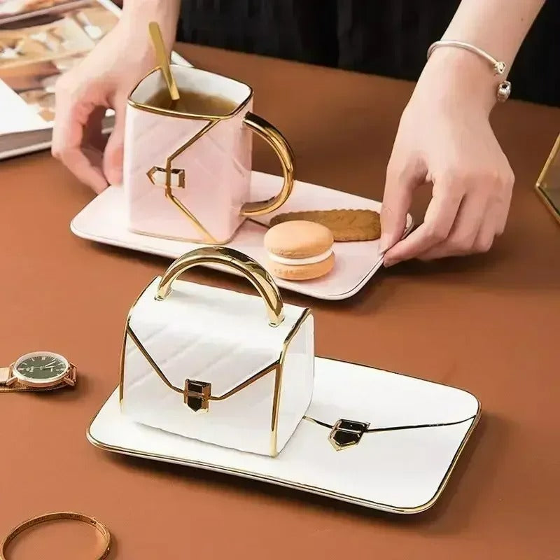 DIAMOND BAG COFFEE CUP SET