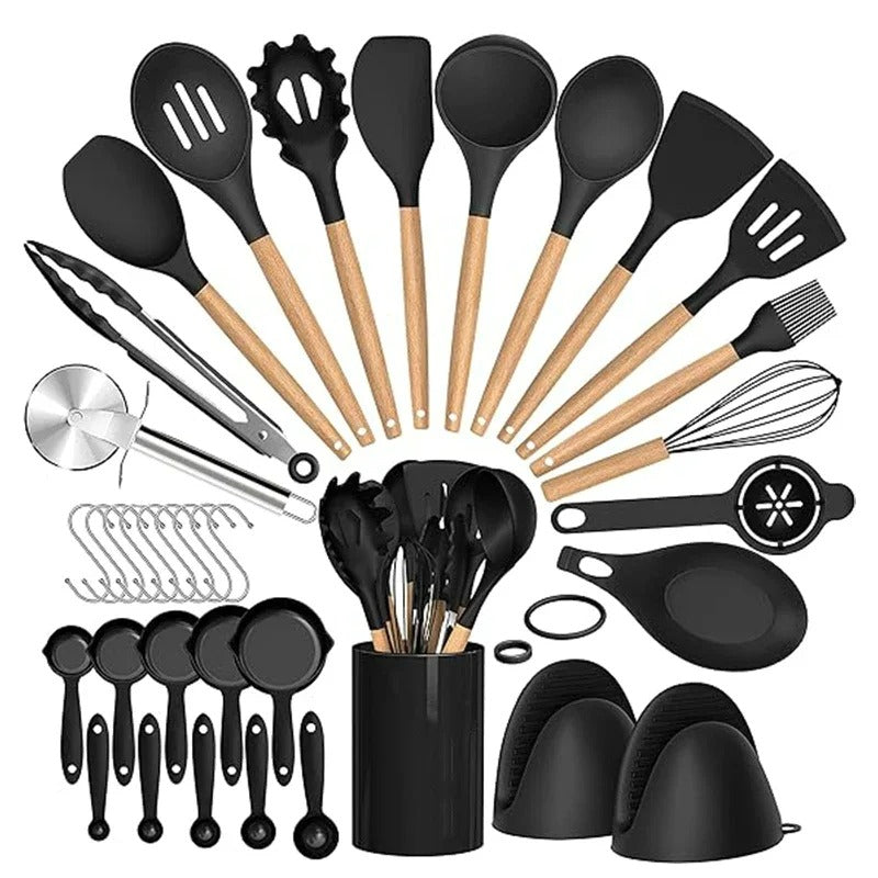 36 PIECE SILICONE COOKING SET