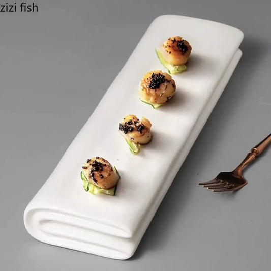 CERAMIC FOLDING SUSHI PLATE