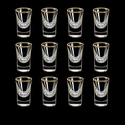 GOLDEN EDGED SHOT GLASSES