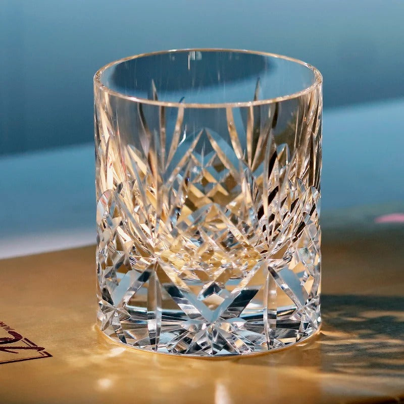 THICK WALL CRYSTAL WHISKEY GLASS