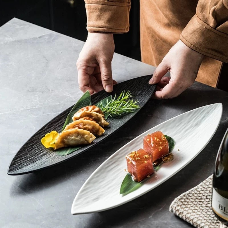 CERAMIC SUSHI PLATE