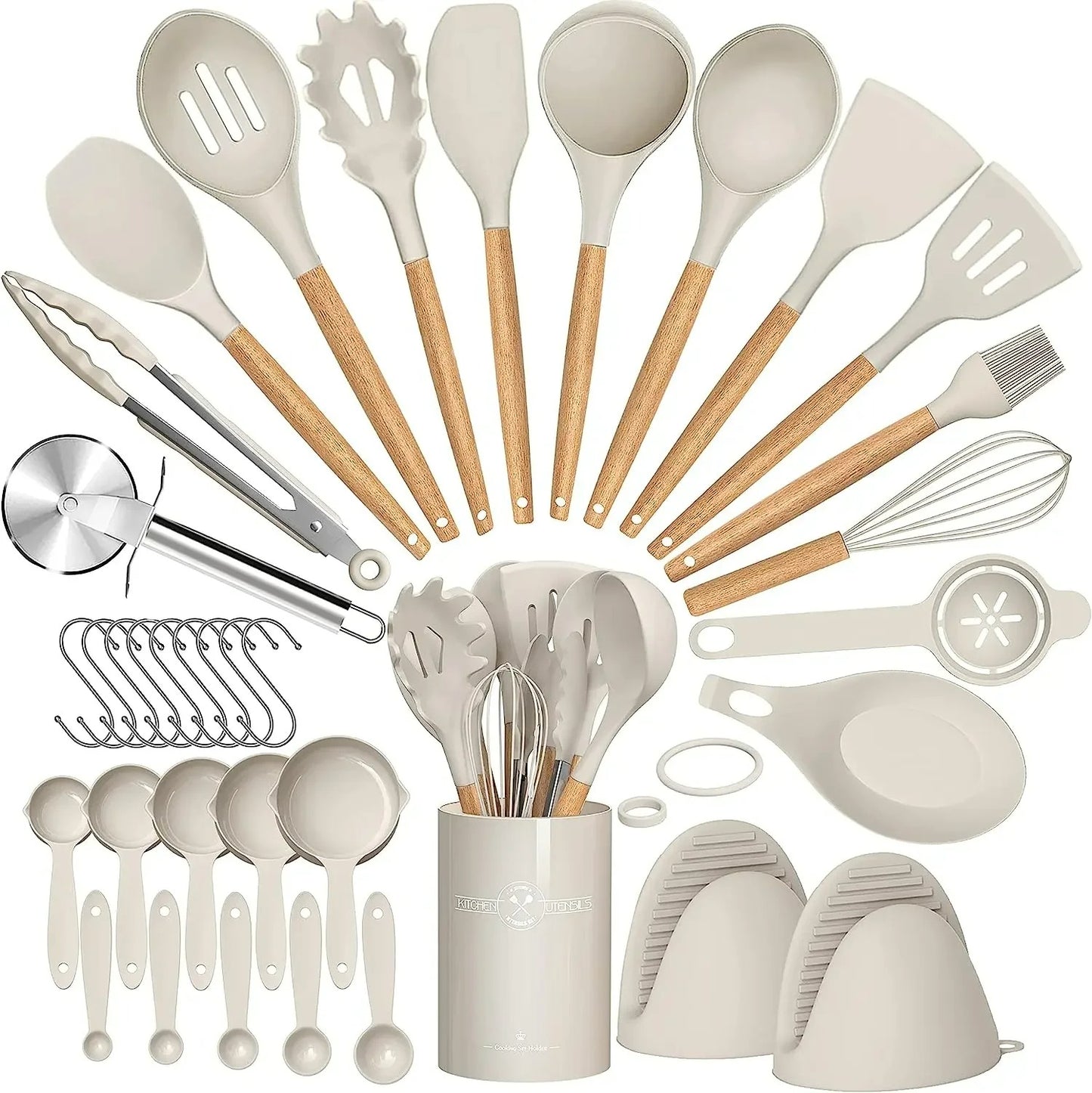 36 PIECE SILICONE COOKING SET