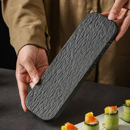 STONE GRAIN SUSHI PLATES