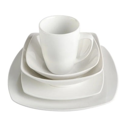 SQUARE 40 PIECE DINNERWARE SET