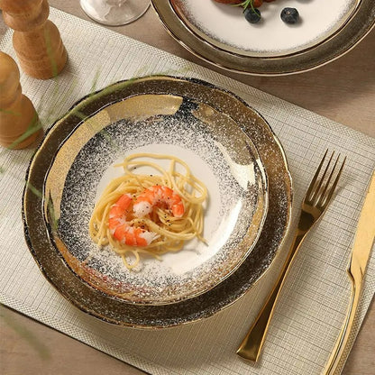 GILDED ROSE GOLD CUISINE SET