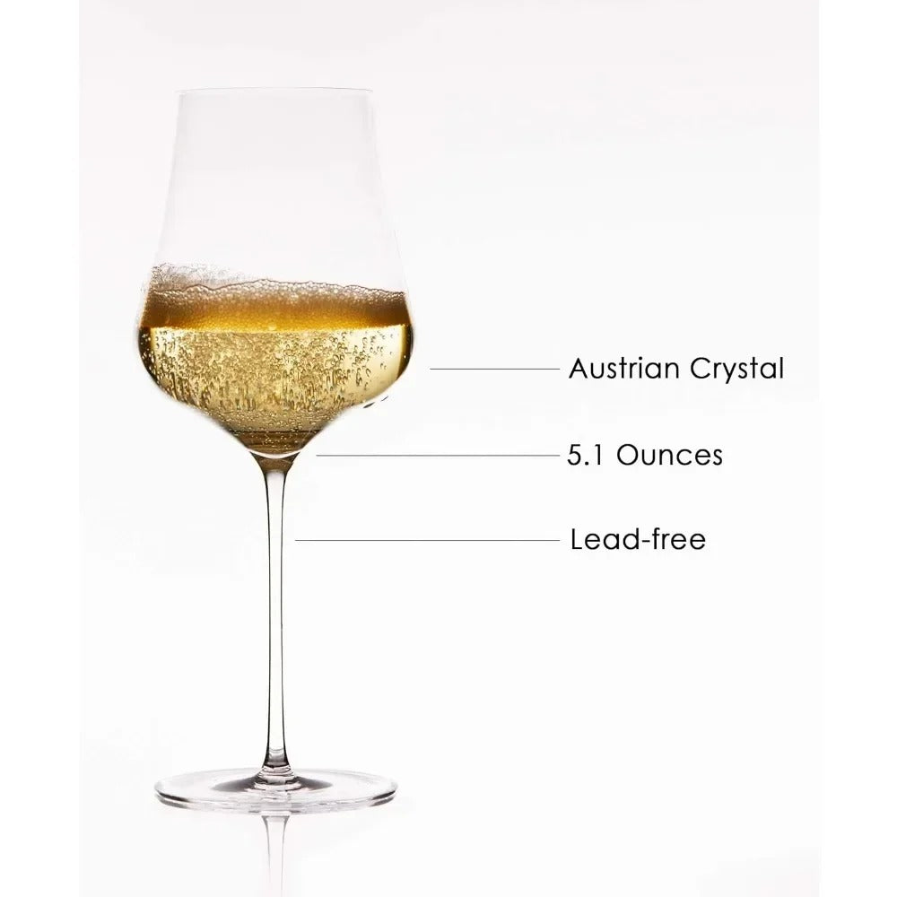 AUSTRIAN LEAD-FREE CRYSTAL WINE GLASSES