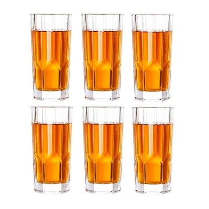 6 PIECE THICK GLASS DRINKWARE