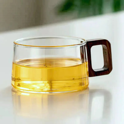 AMERICAN LATTE GLASS COFFEE MUG