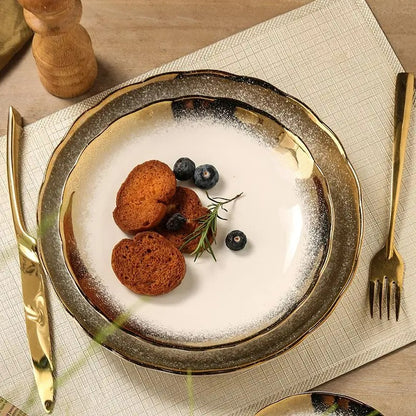 GILDED ROSE GOLD CUISINE SET