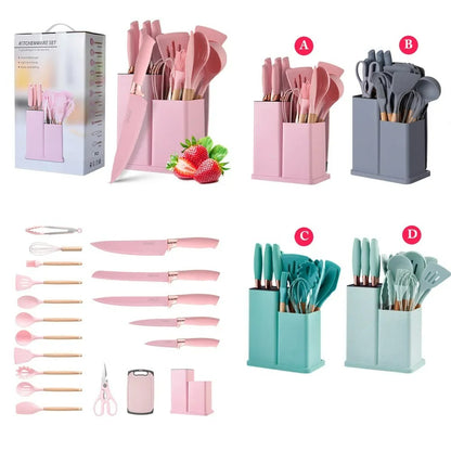 19 PIECE SILICONE KITCHENWARE SET