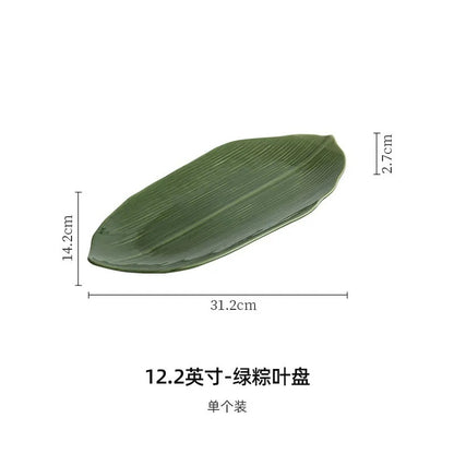 BAMBOO LEAF SUSHI PLATES