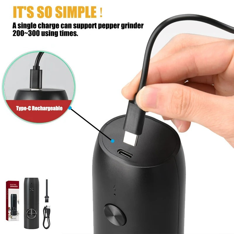 STAINLESS STEEL SALT & PEPPER GRINDER