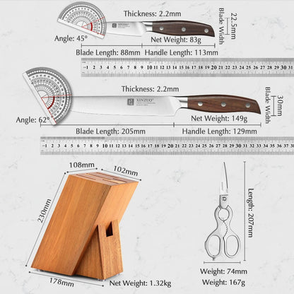 XINZUO 7PCS KNIFE SET