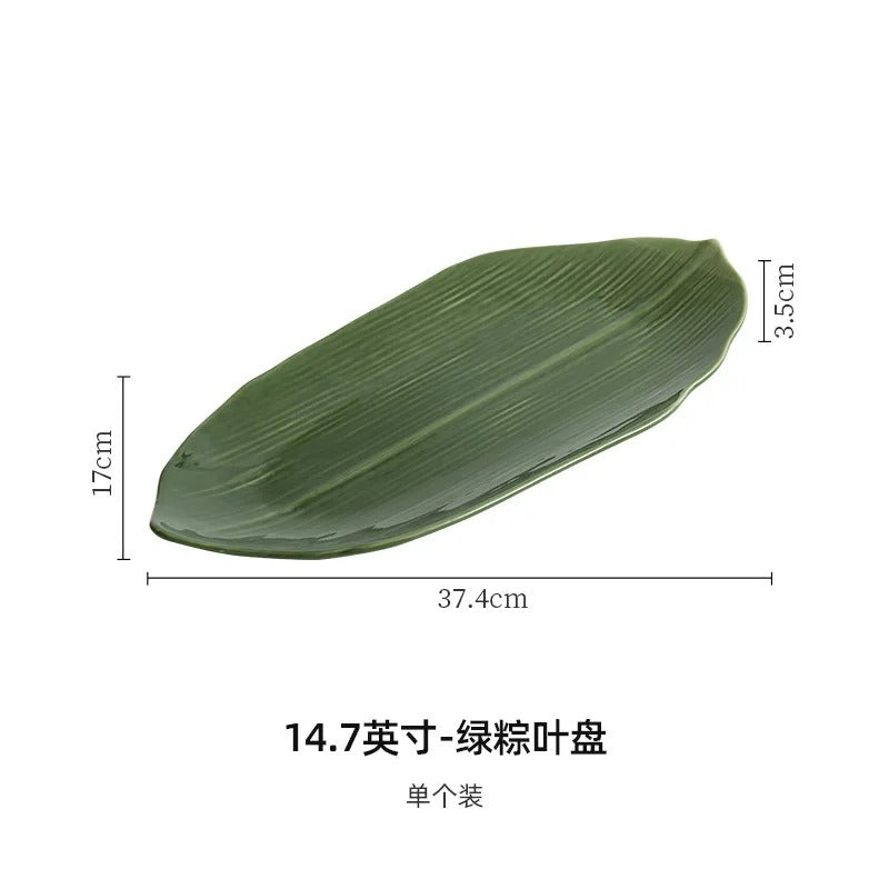 BAMBOO LEAF SUSHI PLATES