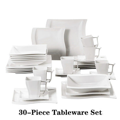 WHITE PORCELAIN DINNER SET