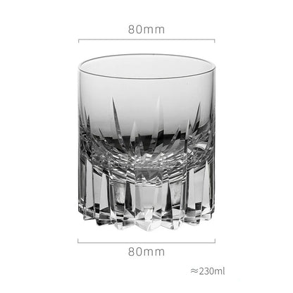 CRYSTAL WHISKEY ROCK GLASS