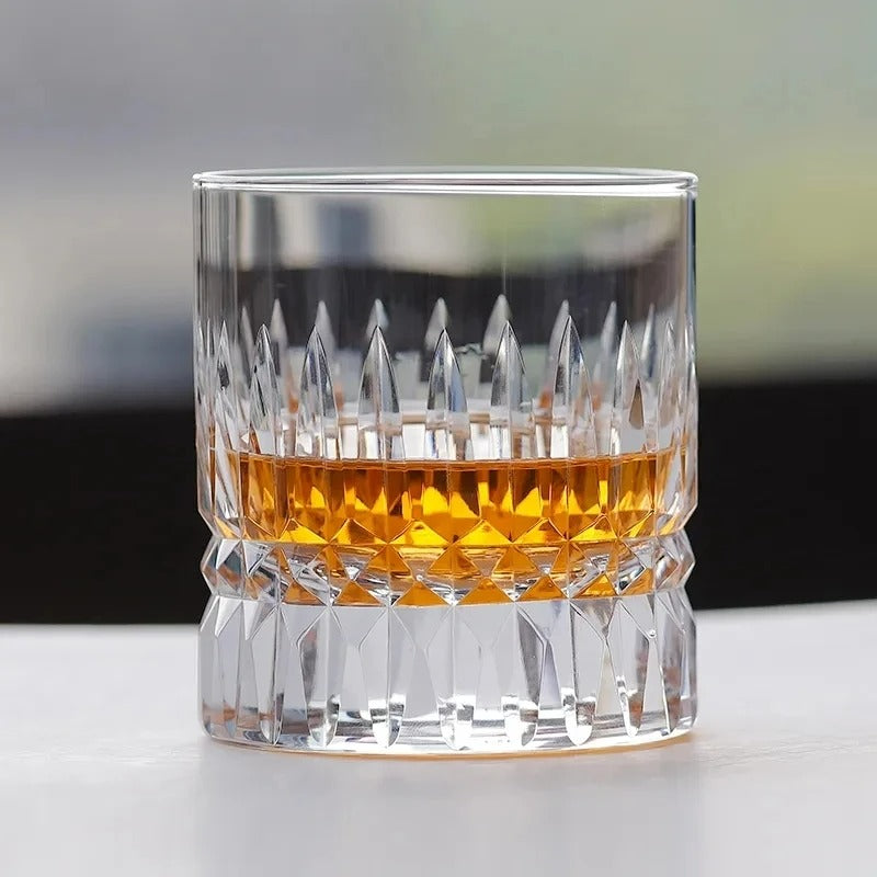 CRYSTAL OLD FASHIONED WHISKEY GLASSES