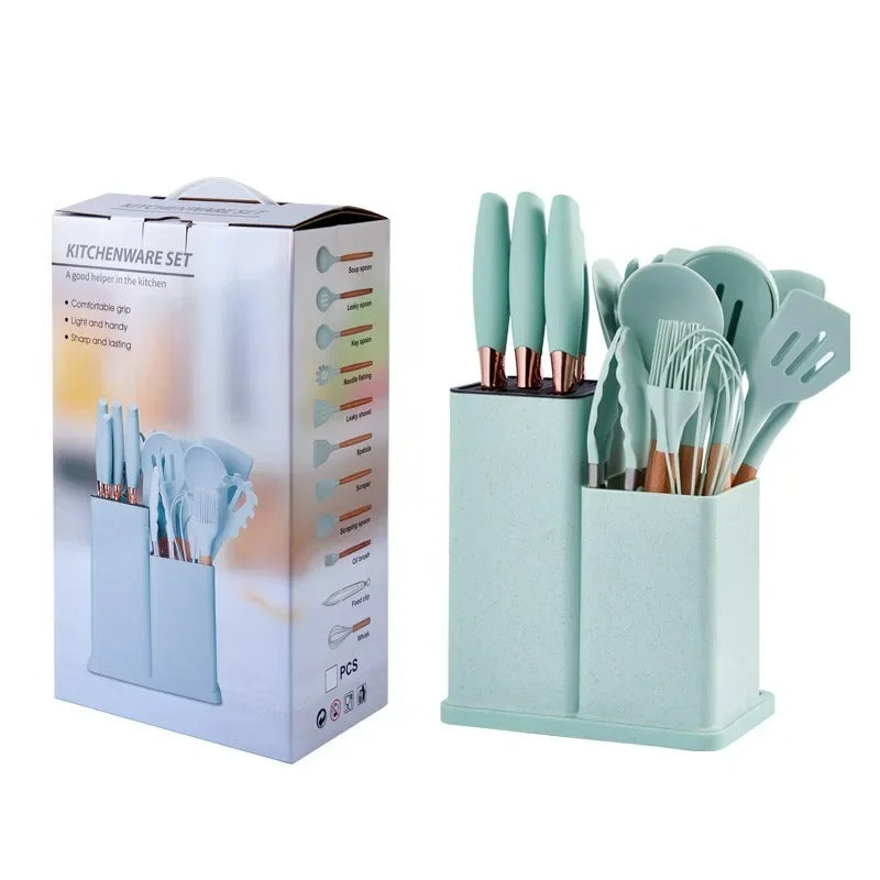 19 PIECE SILICONE KITCHENWARE SET