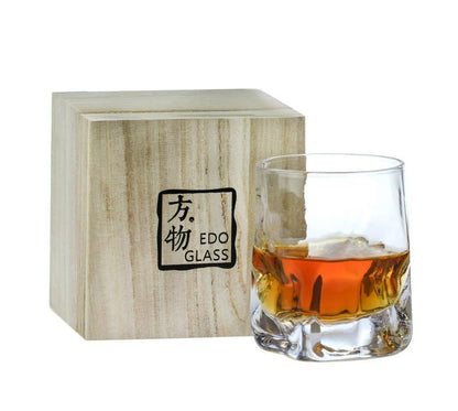 JAPONISM SQUARE BOTTOM WHISKEY GLASS